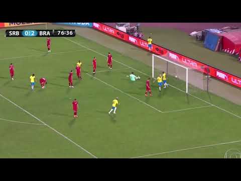 Golaço do Brasil Sub-20 - Pedro de calcanhar (Brasil 3x0 Sérvia) Gol do Brasil hoje