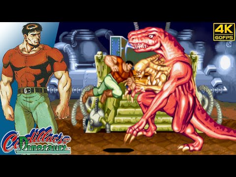 Cadillacs and Dinosaurs - Mess O'Bradovich (Arcade / 1993) 4K 60FPS