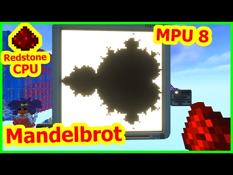 MPU 8 Mandelbrot [ 3.3 Hz Minecraft Redstone CPU ]
