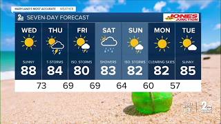 WMAR-2 News Dylan Robichaud Tuesday night weather
