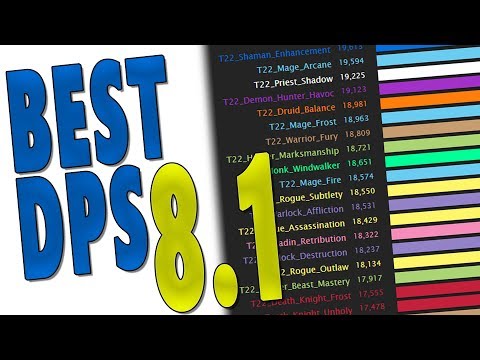 BfA 8.1 BEST DPS CLASS (Ranged & Melee) | Raid & Mythic+ Top Spec Ranking | WoW Battle for Azeroth