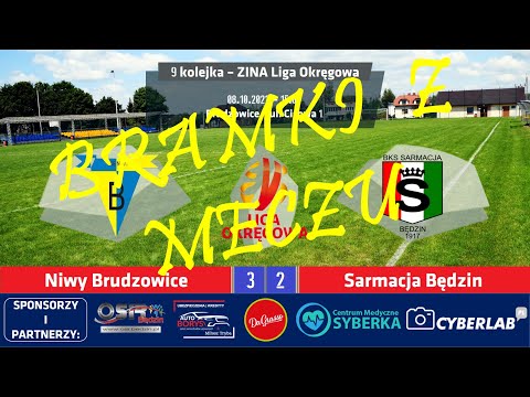 Bramki z meczu: Niwy Brudzowice 3:2 (0:1) Sarmacja Będzin