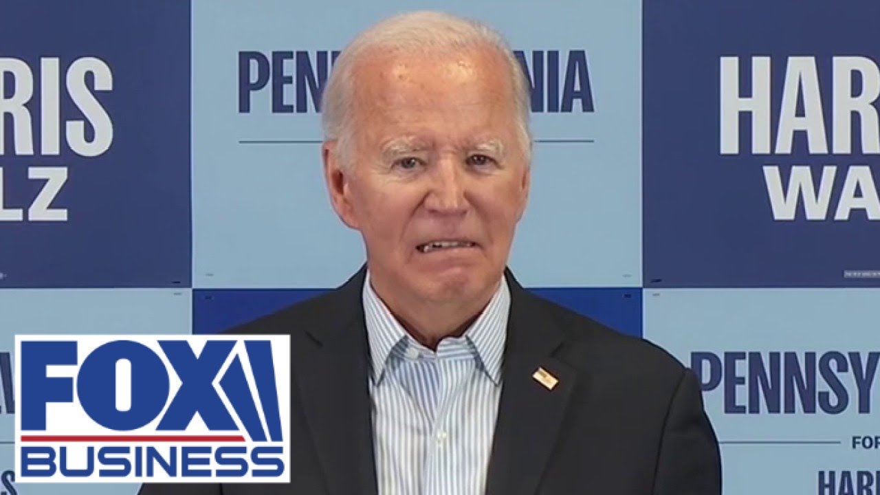 Biden calls Trump some you want to 'smack' while stumping for Harris in PA