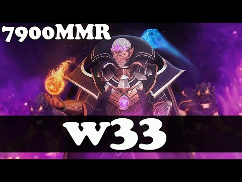 Dota 2 - w33 7900 MMR Plays Invoker vol 7 - Ranked Match Gameplay