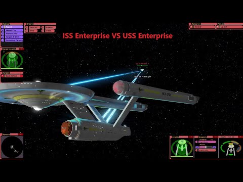 Mirror Universe ISS Enterprise VS USS Enterprise | Star Trek Ship Battle | Bridge Commander