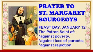 PRAYER TO SAINT MARGARET BOURGEOYS