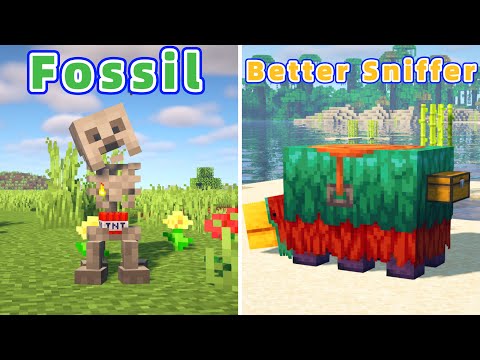 9 Amazing Minecraft Mods (1.20) : Better Archeology ＆ Better Sniffer！