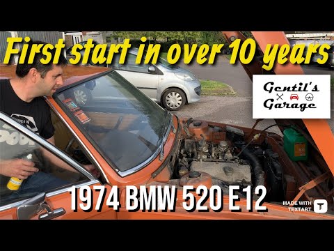 Not run for over 10 years - 1974 BMW E12 520