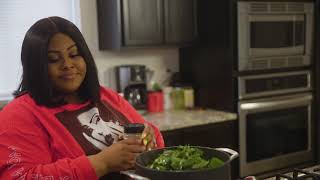 Soul Food Greens Made with Rosamae Seasonings Greens Seasoning - Rosie Mayes | I Heart Recipes