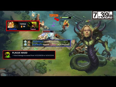 Topson's VENOMANCER MID needs to be nerfed 🔥⚡