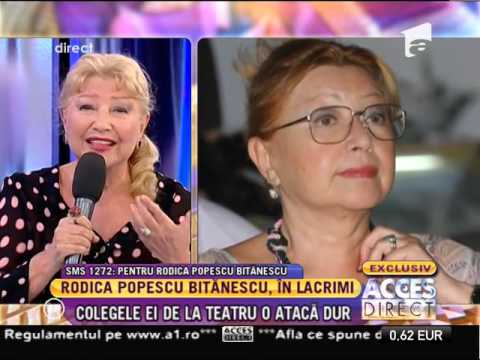Colegele de teatru o atacă dur pe actriţa Rodica Popescu Bitănescu!