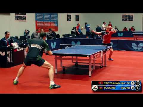 1.NOZDRUNOV - IVANOV RUSSIAN Championship table tennis настольный теннис