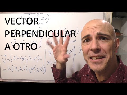 HALLAR EL VECTOR PERPENDICULAR U ORTOGONAL A OTRO DADO. Geometría Analítica