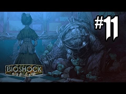 Bioshock Gameplay Walkthrough Part 11 - PLASMID POWER!! - Hard / Brass Balls (Xbox 360/PS3/PC)