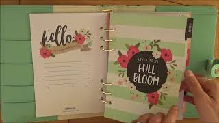 Carpe Diem floral A5 planner review