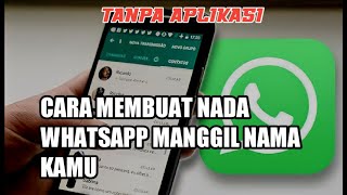 Download lagu CARA MEMBUAT NADA NOTIFIKASI WHATSAPP MANGGIL NAMA KAMU SENDIRI - TANPA APLIKASI mp3 Download lagu CARA MEMBUAT NADA NOTIFIKASI WHATSAPP MANGGIL NAMA KAMU SENDIRI - TANPA APLIKASI mp3