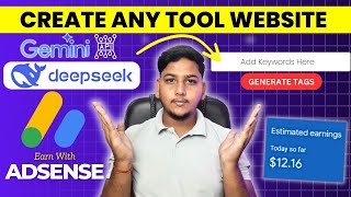 Create Any Tool Website Using DeepSeek Ai And Gemini Api Key