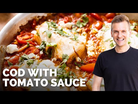 Cod with Moroccan Spiced Tomatoes