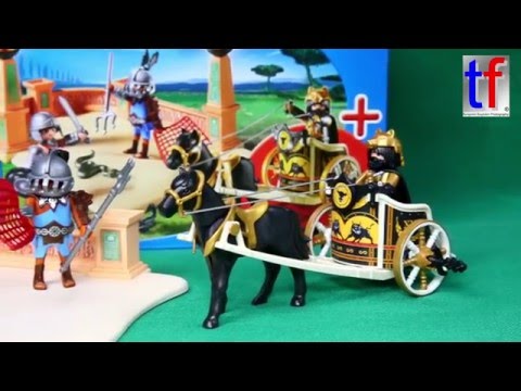Playmobil 6868 NEW ROMAN StarterSet Gladiatorenkampf Unboxing, 2016.