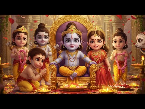Ramachandraya Janaka Mangalam | Cute Rama Song for Kids