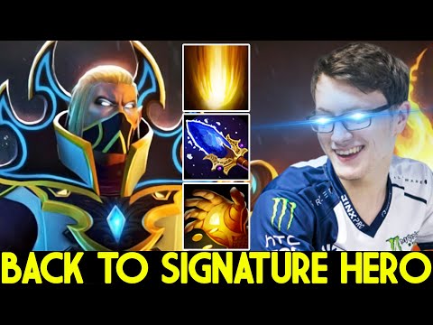 MIRACLE [Invoker] Back to Signature Hero Epic Counter Gank Dota 2