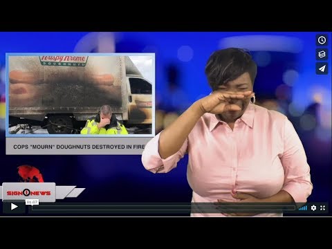 Cops "mourn" doughnuts destroyed in fire (ASL - 1.2.19)