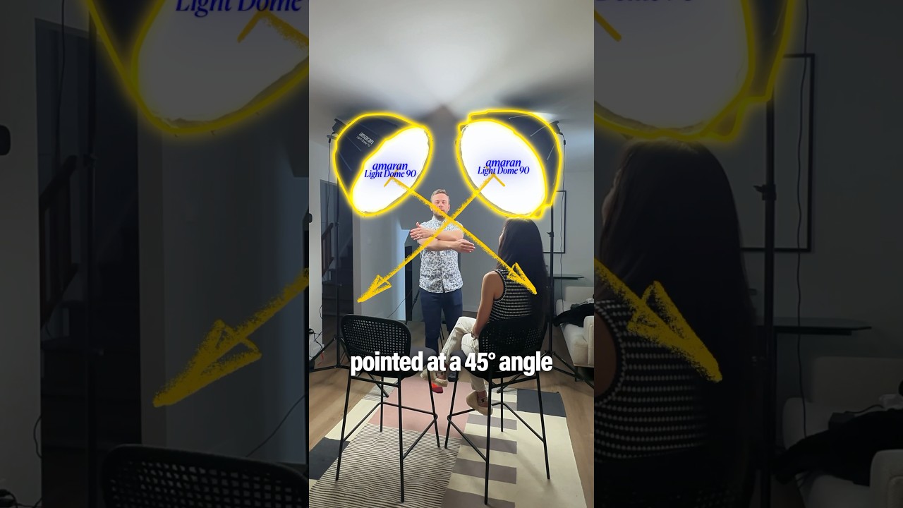 Nail the perfect interview setup every time with this hack! #lighting #setup #tutorial