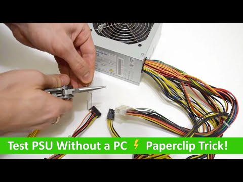 How to Turn On and Test an ATX Power Supply Without a PC or Motherboard