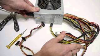 How to test ATX PC power supply. How to turn on ATX Power supply without a motherboard.