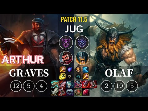 HLE Arthur Graves vs Olaf Jungle - KR Patch 11.5