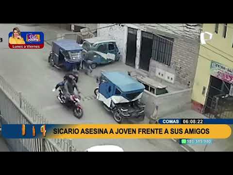 Comas: sicario asesina a joven frente a sus amigos