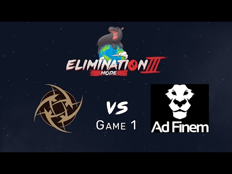Elimination Mode 3 - NiP vs Ad Finem - Game 1