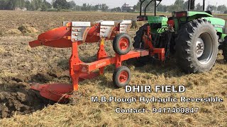 Reversible M B Plough 3 Bottom (Hydraulic) D-Series - Dhir Field (Contact No - 9417400847)