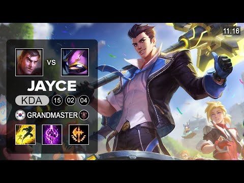 Jayce Top vs Kennen - KR Grandmaster Patch 11.16