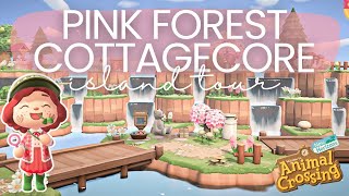 PINK Spring Forestcore Island Tour!! Nutmeg | ACNH | Animal Crossing New Horizons 2025