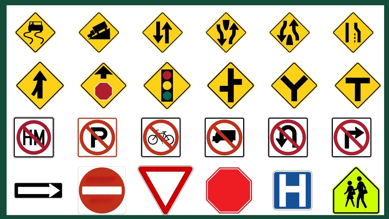 Top 70 Important ROAD SIGNS You Need To Know When Driving in USA 🚦🚗🛑
