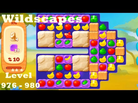 Wildscapes Level 976 - 980 HD Walkthrough | Gameplay | 3 - match game | ios | android | pc | app