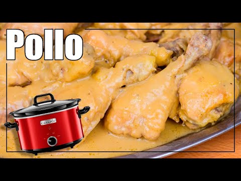 Pollo guisado con manzana, cebolla, nata y limón