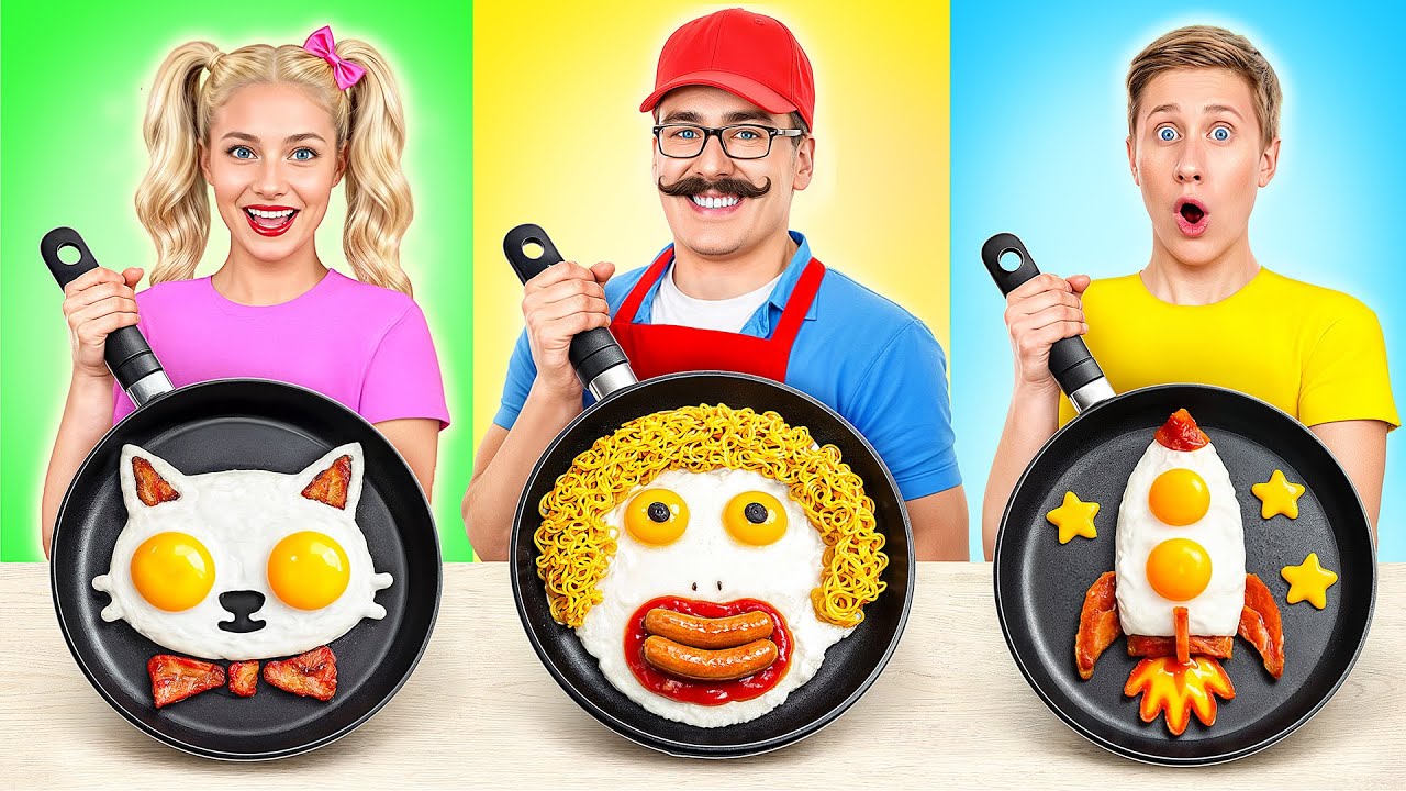 ママのための私対お父さんの料理の挑戦 | 面白い食べ物のレシピ Multi DO Challenge