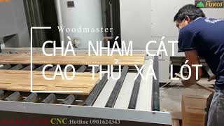 Máy chà nhám bắn cát xả lót, giảm bén Woodmaster WM-16PC2.