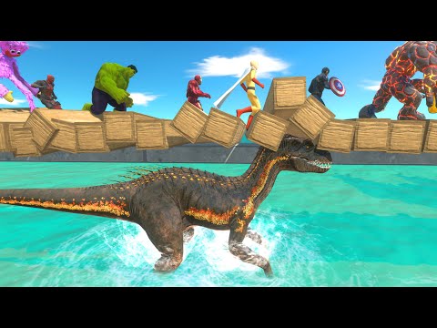 Run Fast or Become Indoraptor Food Beneath You - Superhero VS Creepy Monster