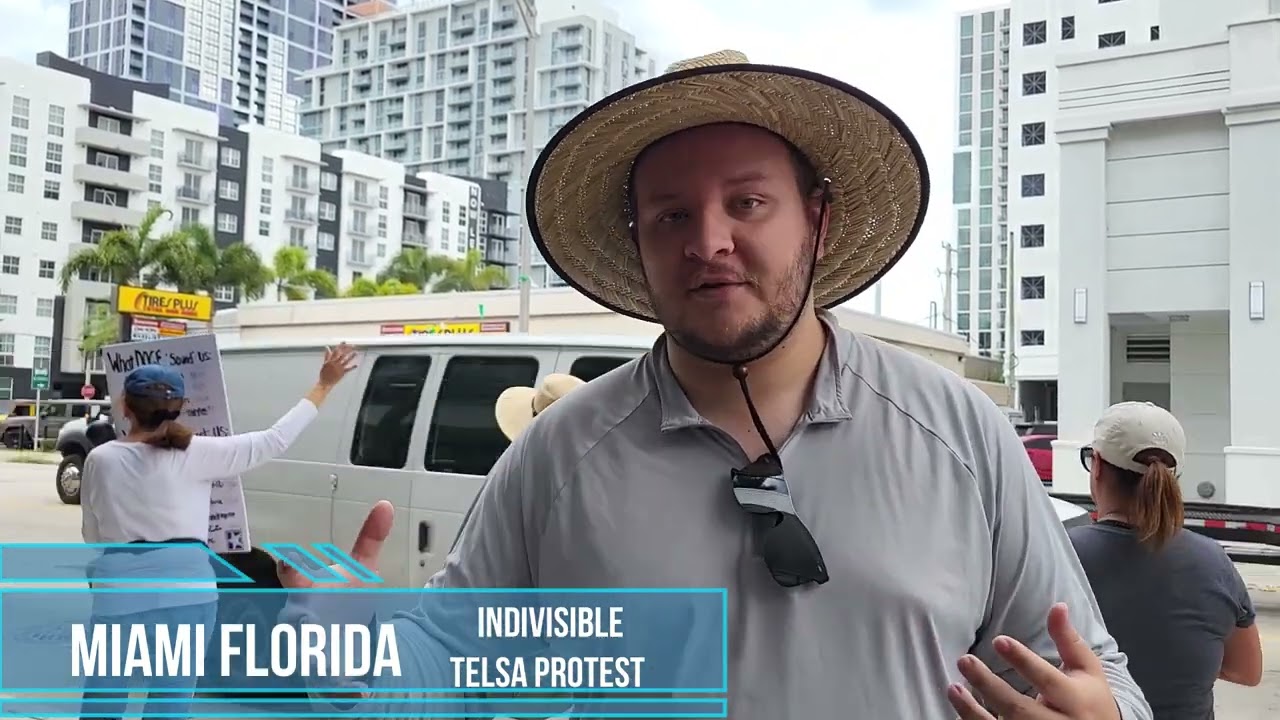 Miami Indivisible 8th Tesla Saturday Event Strong