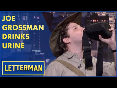 Joe Grossman Drinks Urine | Letterman