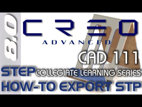 Creo Parametric 8.0 | Save-as STEP file