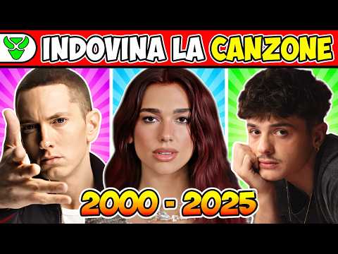 QUIZ - INDOVINA LA CANZONE 2000 - 2025 🎤🎶