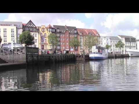 Lystfisker på havnen i Flensborg