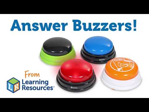Slide 3 - Recordable Answer Buzzers, Set of 4 (video)