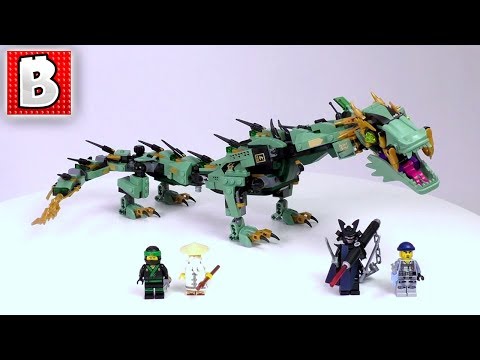 LEGO Ninjago Movie Green Ninja Mech Dragon Set 70612 | Unbox Build Time Lapse Review