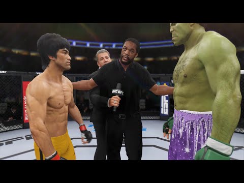Bruce Lee vs. Hulk Smash - EA Sports UFC 4 - Original Fighters 👊🔥🐲