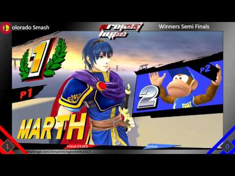 Primal JFK (Marth) vs Starboy (Diddy Kong) - WSF